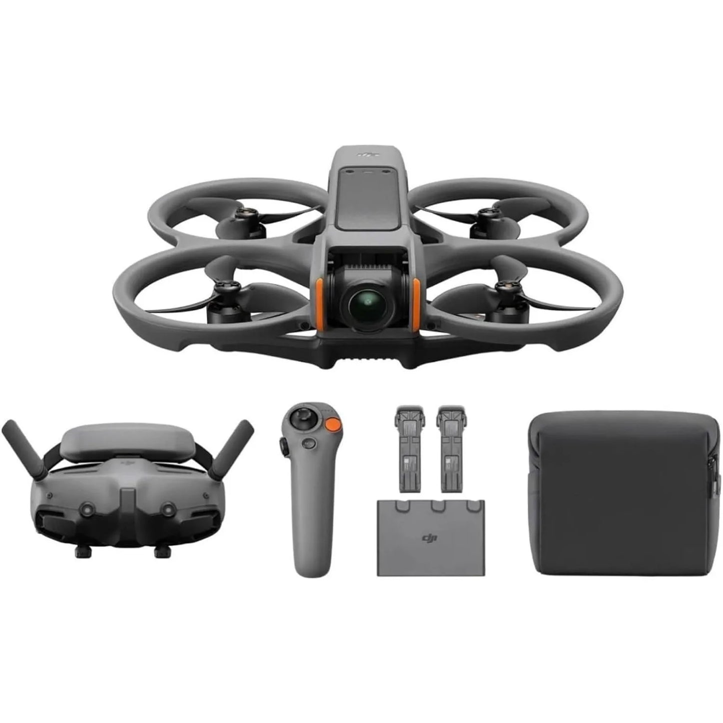 DJI Avata 2 Fly More Combo (3 Batteries), FPV Drones with Camera for Adults 4K, Immersive Experience, One-Push Acrobatics, Built-in Propeller Guard, 155° FOV, Drone Compliant with FAA Remote ID
