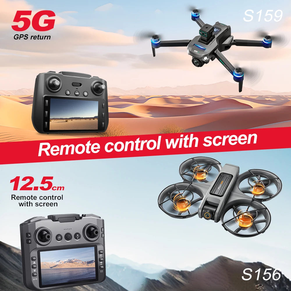 RC Drone One Button Control Stable Hover 360° Surround Protection Brushless Motor Wind Resistant High Value Styling FPV Drone Toy