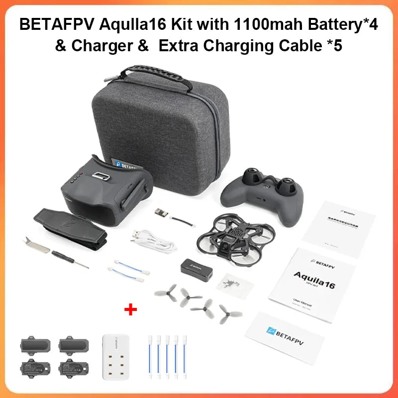 BETAFPV Aquila16 FPV Kit Brushless Racing Drone Professional Quadcopter Indoor Outdoor Camera Drone