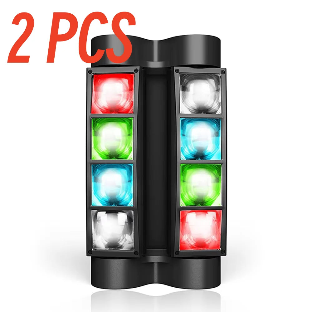 Big Dipper Stage Lights LED Spider Moving Head Light RGBW 4-in-1 Sound Activated DMX for DJ Party, Bar, Band, Wedding, Christmas