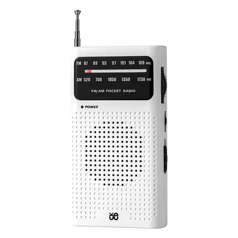 Portable Mini Radio Full Band FM/AM/SW Battery Operated Radio Player with Telescopic Antenna Emergency Radio Built-in Speaker
