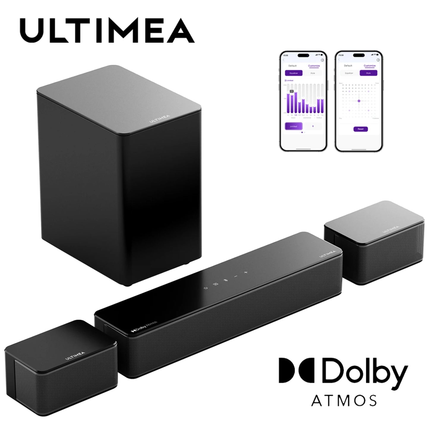 5.1 Soundbar with Dolby Atmos, 3D Surround System Soundbar for TV with Wireless Subwoofer,  APP Control, Home Theater TV