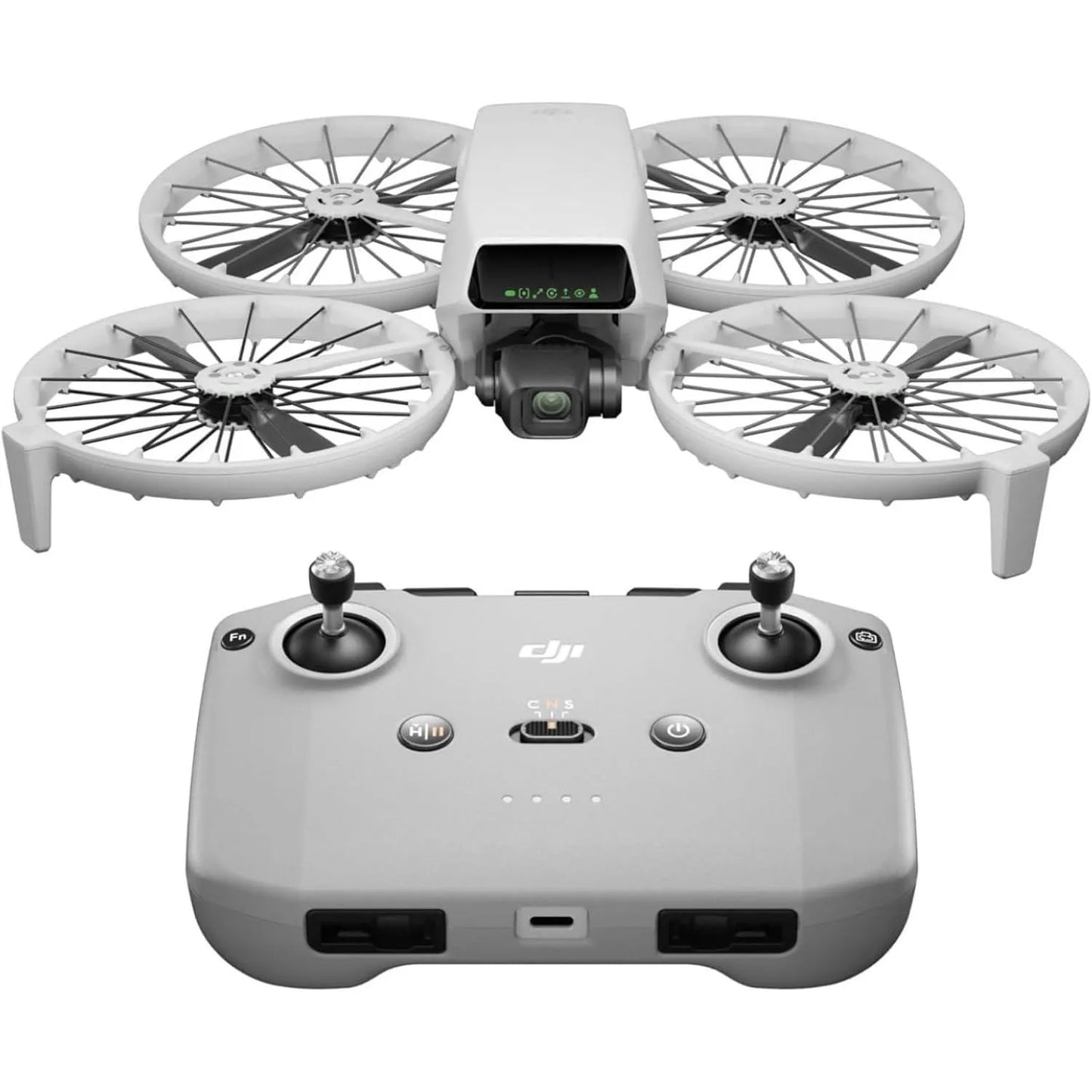 DJI Flip (RC-N3), Drone With 4K UHD Camera for Adults, Under 249 g, 3-Axis Gimbal Stabilization, 44000ft/13km Video Transmission, Palm Takeoff, Auto Return, 31-Min Flight Time, Intelligent Flight