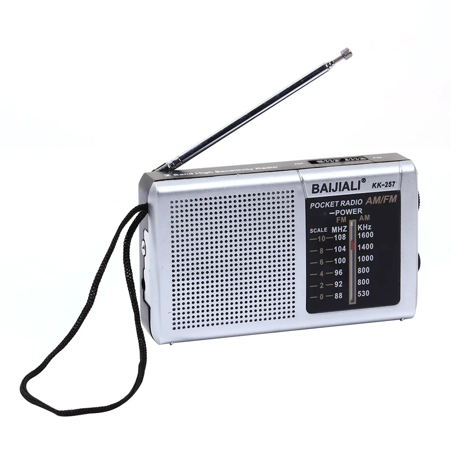 Portable Mini Radio Full Band FM/AM/SW Battery Operated Radio Player with Telescopic Antenna Emergency Radio Built-in Speaker