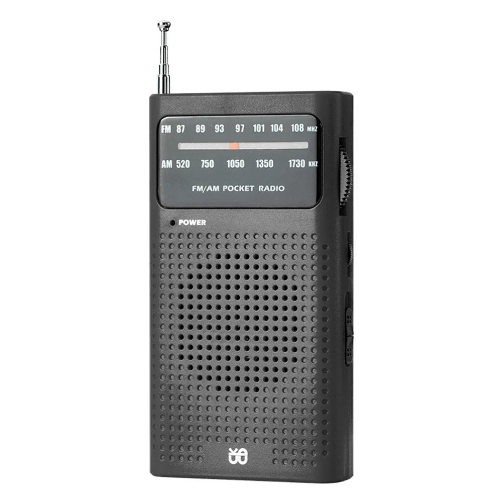 Portable Mini Radio Full Band FM/AM/SW Battery Operated Radio Player with Telescopic Antenna Emergency Radio Built-in Speaker