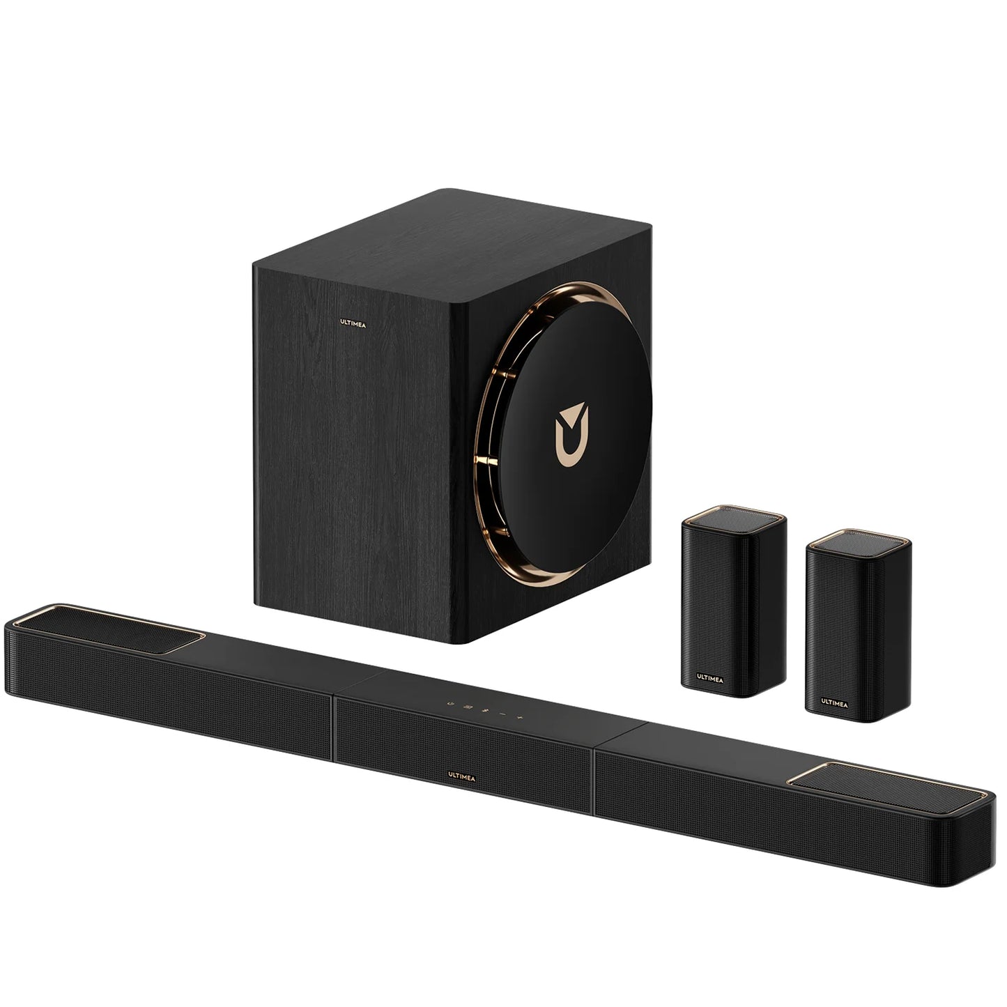 Skywave X60 840W 7.1.4ch Soundbar for TV with Dolby Atmos, Surround Sound System with 8'' Wireless Subwoofer&2 Speakers