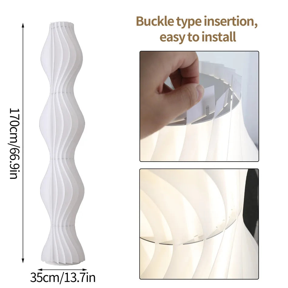 LUVODI Tall LED Floor Lamp Dimmable Decorative Standing Light for Home Corner Modern Simple Style