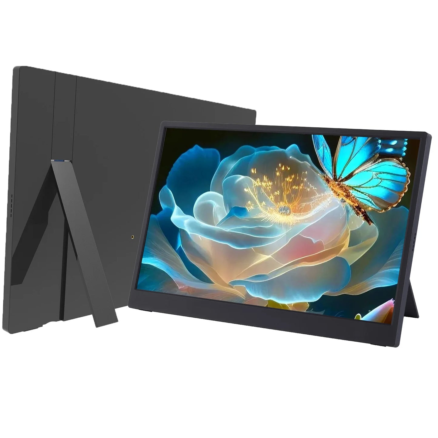 15.6 Inch Portable Monitor Dual Screen 1080P IPS External Second Screen for Mac Laptop PC Switch2 Xbox PS4/5 Xbox Ship From US