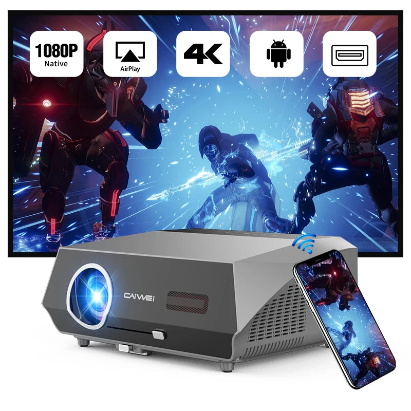 3500 ANSI auto focus 4K projector 2.4+5G wifi bluetooth1080P full hd HDR android tv movie video daytime projector home theater