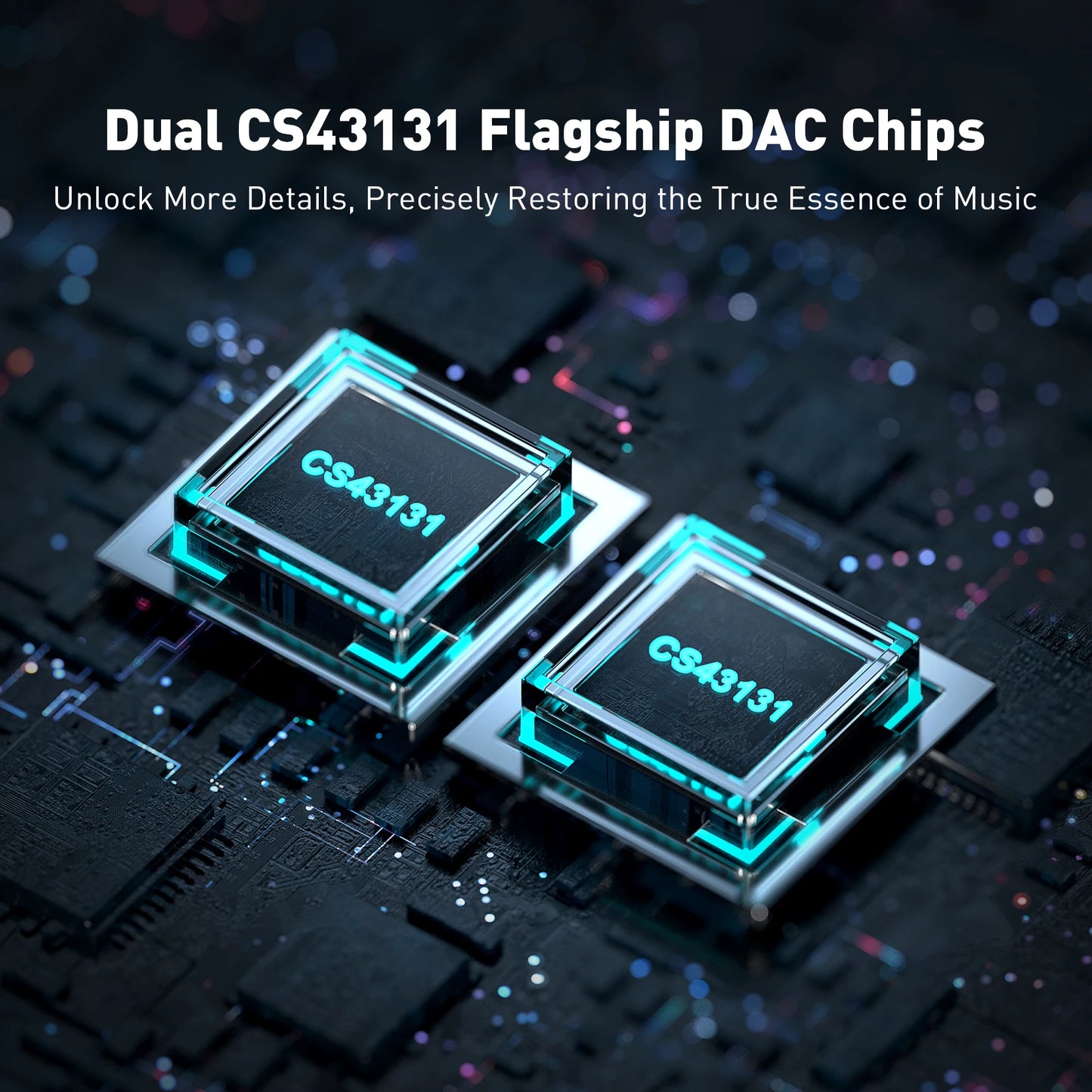 Fosi Audio DS2 2024 New Mini Audio USB DAC Headphone Amplifier DSD DAC Amp Support 32bit/384kHz with 3.5MM & 4.4MM Dual Outputs