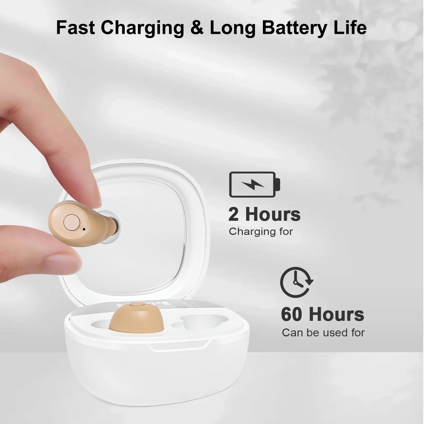 Newest 16 Channels Hearing Aid For Deafness Elderly Bluetooth Hearing Aids App Control Rechargeable Sound Amplifier audifonos