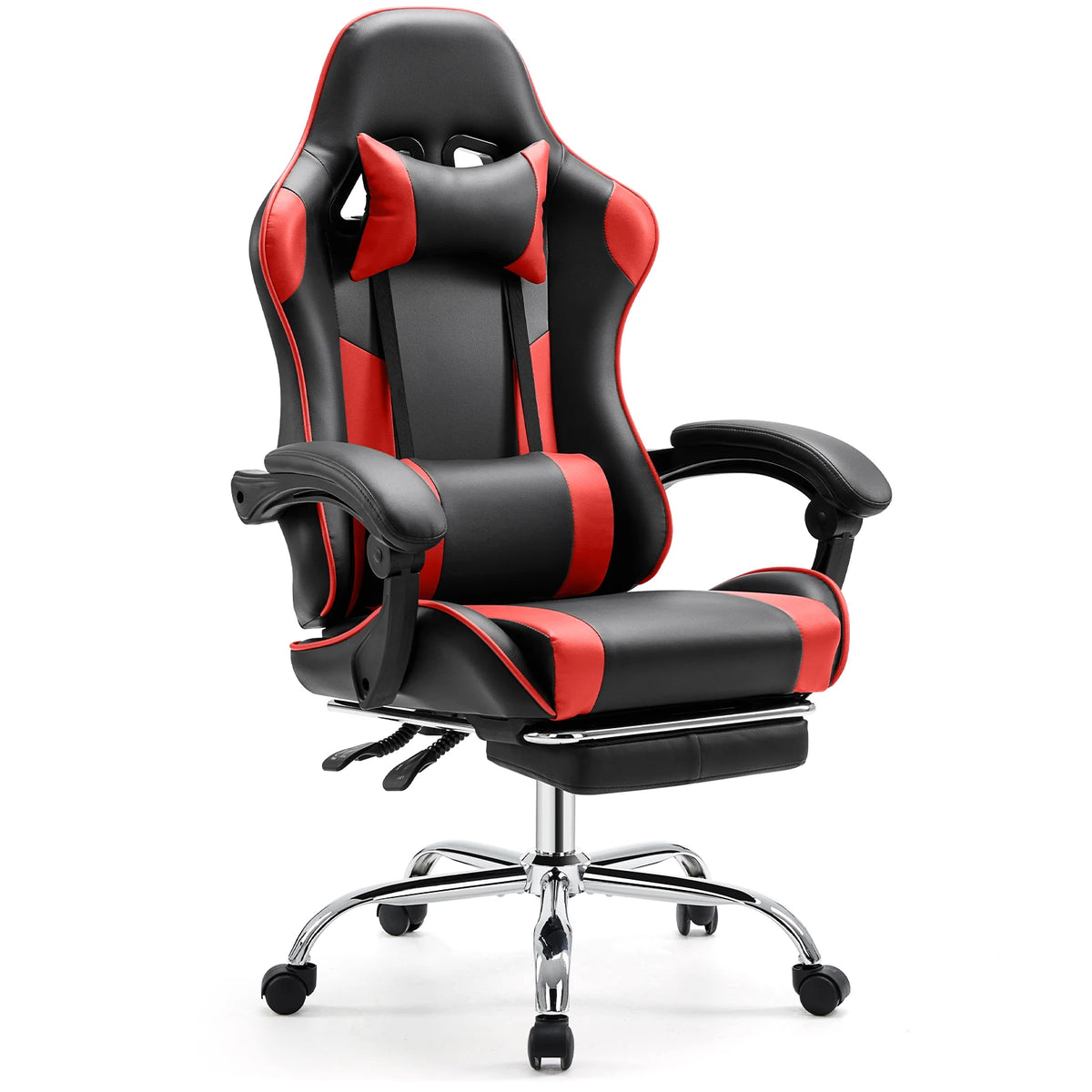 MCQ Gaming Chair Video Game Desk Ergonomic Office Chair with Footrest and Lumbar Support Height Adjustable with 360° Swivel