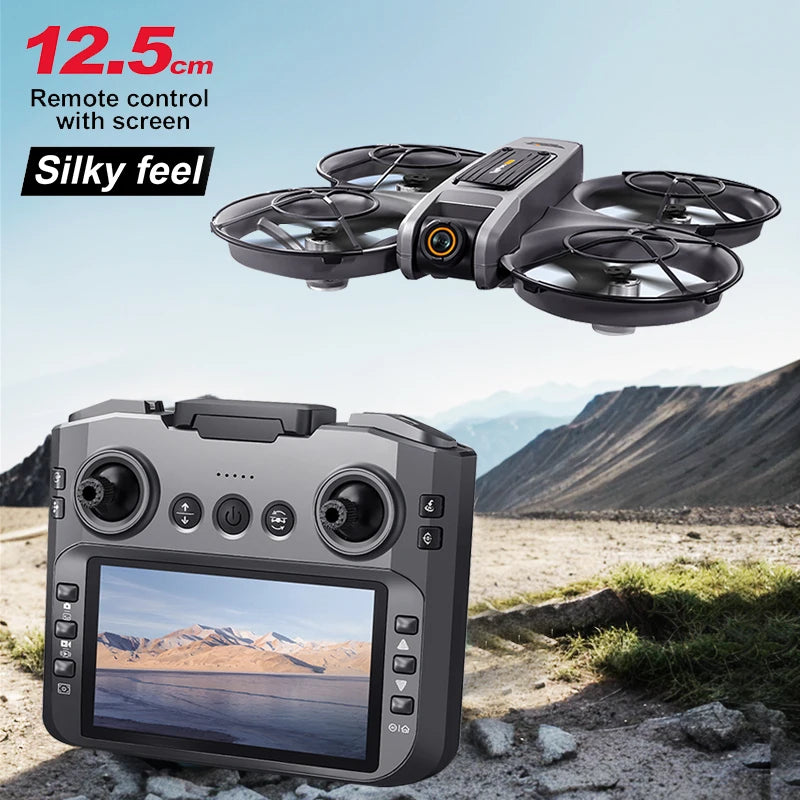 RC Drone One Button Control Stable Hover 360° Surround Protection Brushless Motor Wind Resistant High Value Styling FPV Drone Toy