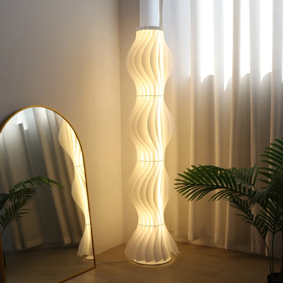 LUVODI Tall LED Floor Lamp Dimmable Decorative Standing Light for Home Corner Modern Simple Style