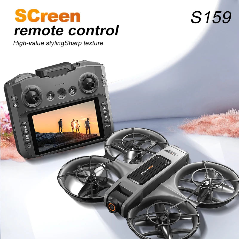 RC Drone One Button Control Stable Hover 360° Surround Protection Brushless Motor Wind Resistant High Value Styling FPV Drone Toy
