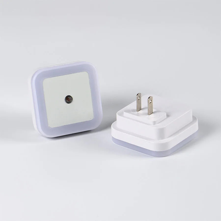 Plug in Dimmable Led Night Light with Auto Dusk to Dawn Sensor,for Hallway Bedroom Kids Room Kitchen Stairway，4Pack white light