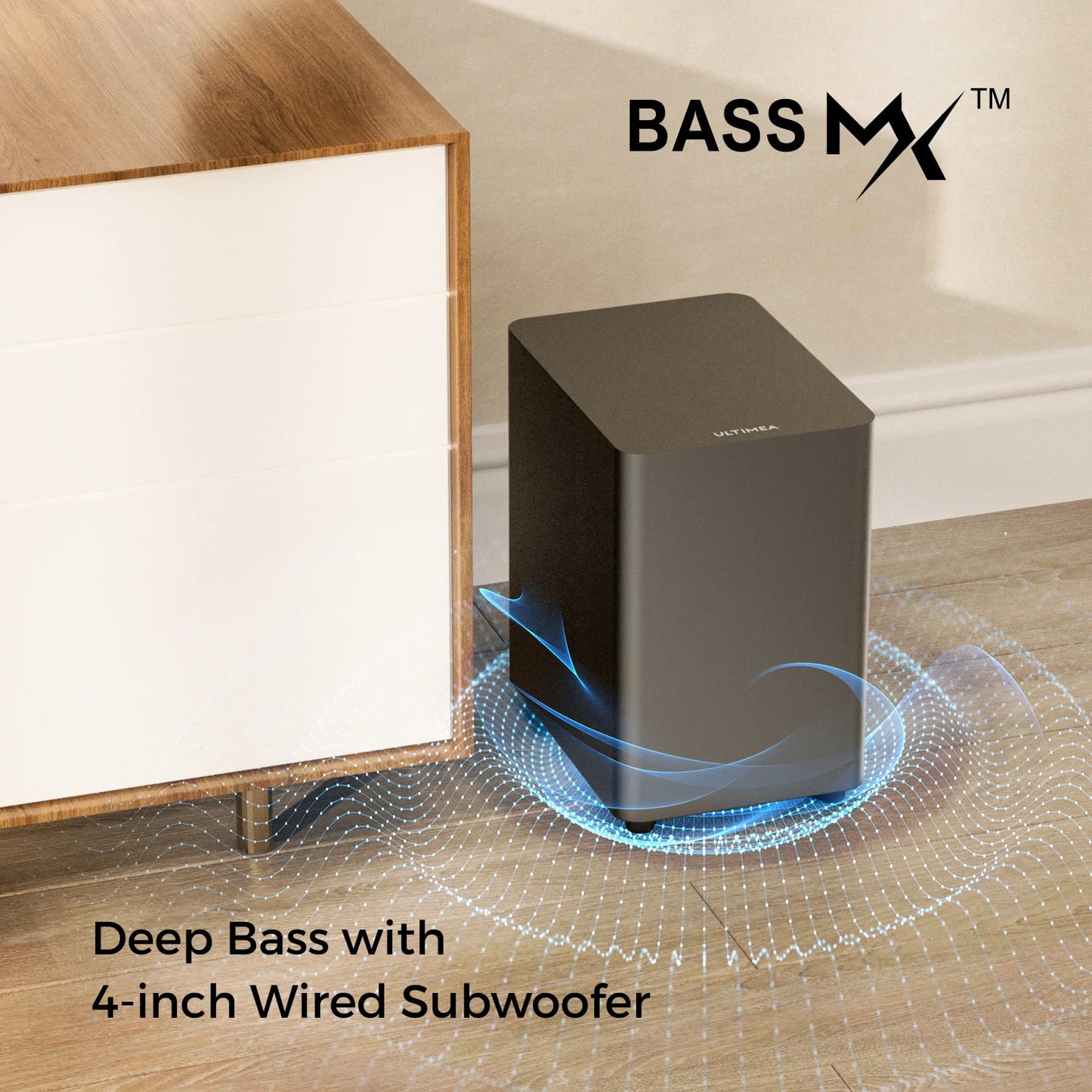 7.1 Channel Sound Bar System for TV with 4 Surround Speakers, App Controlled Virtual Surround Sound, Home Theater Audio